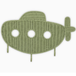 Rotan Wanddecoratie zappelin met haken